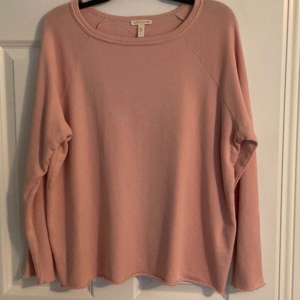 Eileen Fisher Soft Pink Long Sleeve Top